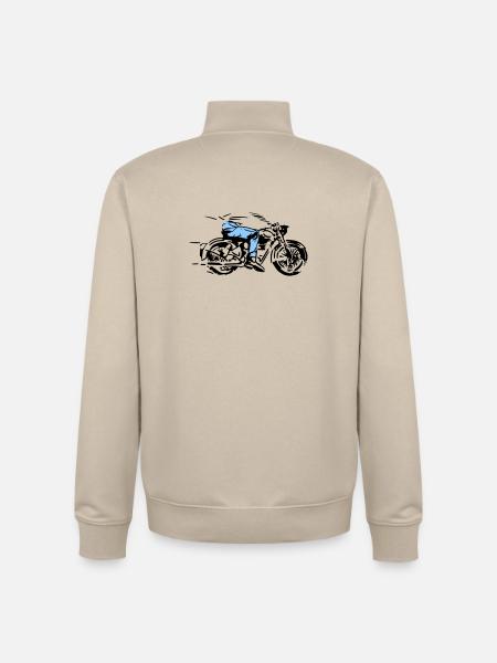 biker - Unisex Organic Zip Sweatshirt von Stanley/Stella - Cremebeige