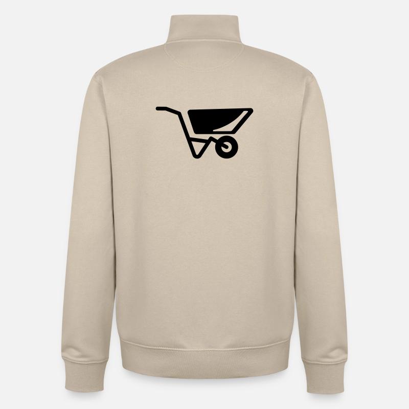 brouette - Sweat zippé unisexe en coton bio Stanley/Stella - beige crème