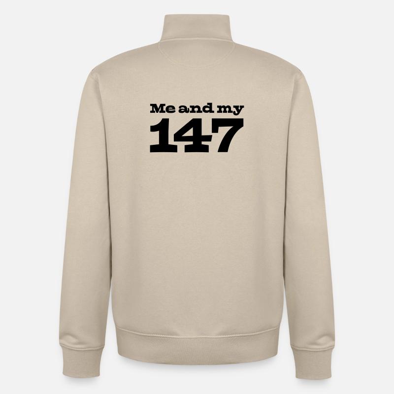 29 Moi et mon 147 - Sweat zippé unisexe en coton bio Stanley/Stella - beige crème