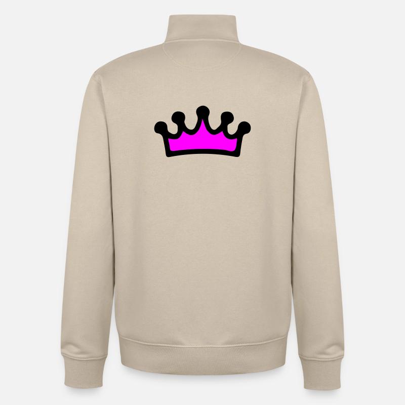 Krone Comic - Sweat zippé unisexe en coton bio Stanley/Stella - beige crème