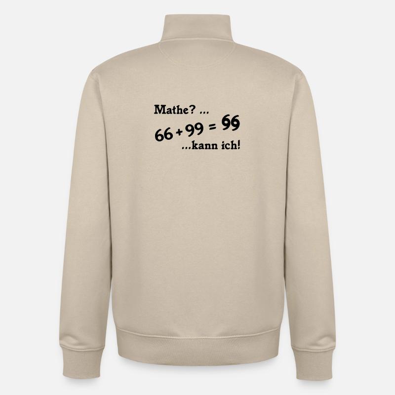 66plus99 v2 schwarz - Unisex Organic Zip Sweatshirt von Stanley/Stella - Cremebeige