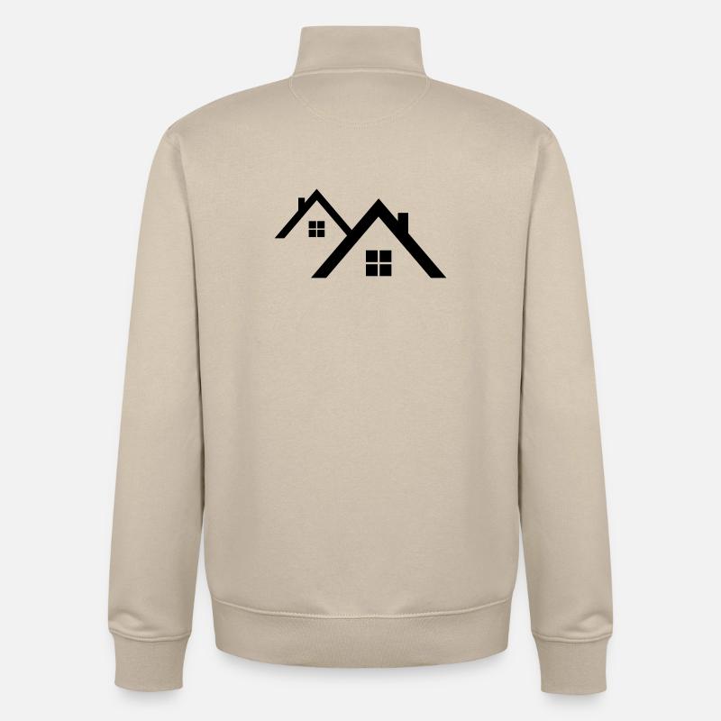 Dach - Unisex Organic Zip Sweatshirt von Stanley/Stella - Cremebeige