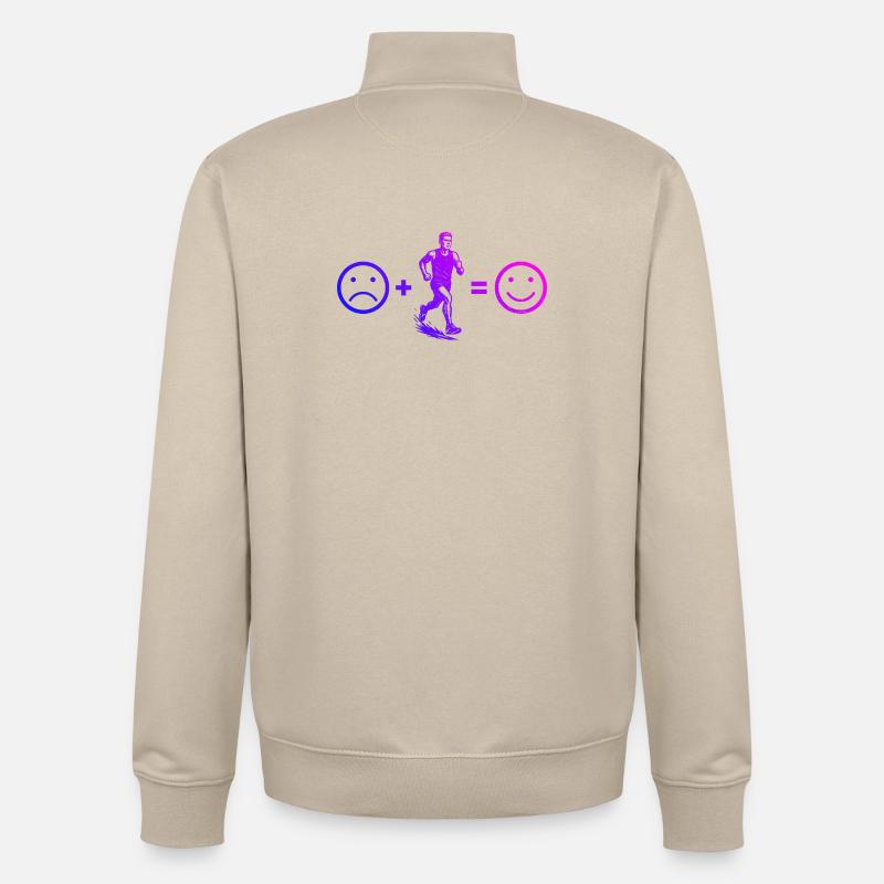 Conception de course pleine de caractère - Sweat zippé unisexe en coton bio Stanley/Stella - beige crème