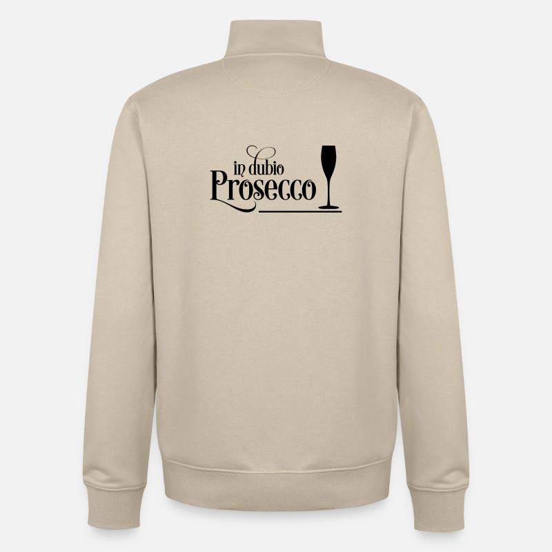 Prosecco - Unisex Organic Zip Sweatshirt by Stanley/Stella - desert dust