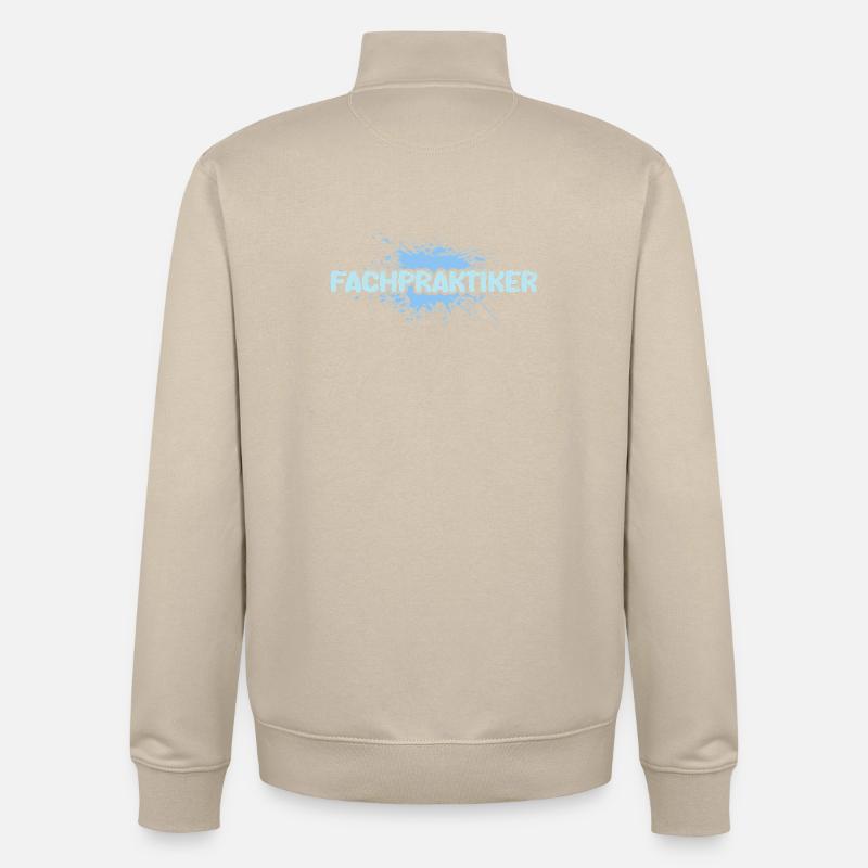 PRATICIENS SPÉCIALISÉS - Sweat zippé unisexe en coton bio Stanley/Stella - beige crème
