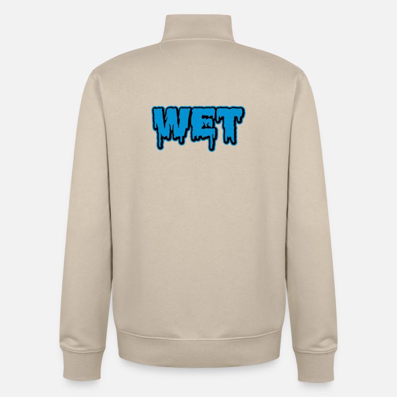 Wet - Unisex Organic Zip Sweatshirt von Stanley/Stella - Cremebeige