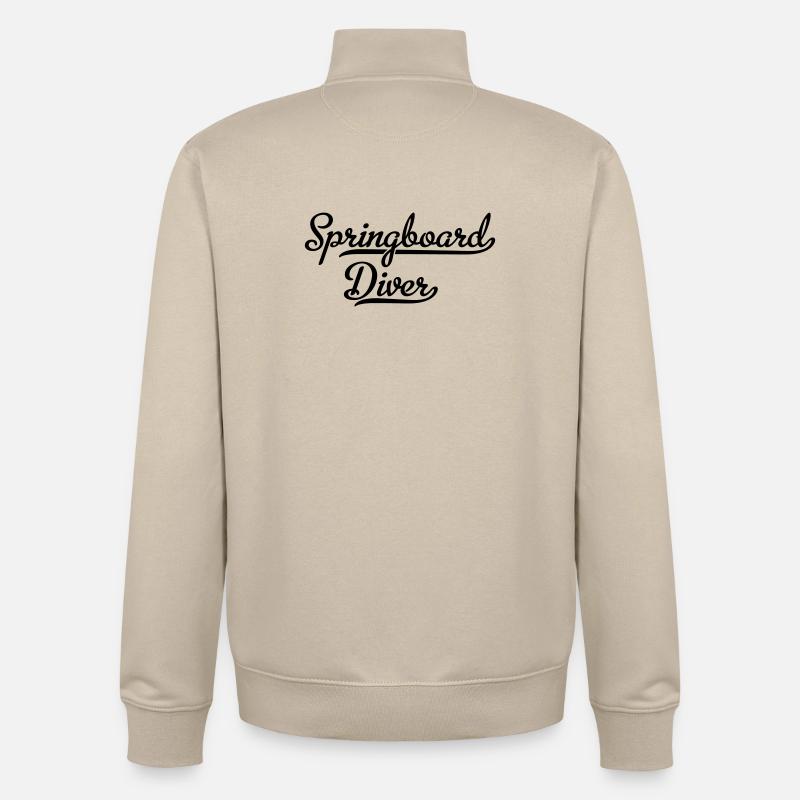 Diver - Unisex Organic Zip Sweatshirt by Stanley/Stella - desert dust