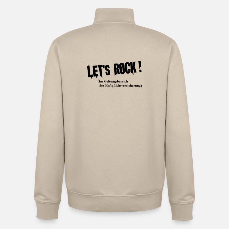 Lets Rock - Unisex Organic Zip Sweatshirt von Stanley/Stella - Cremebeige
