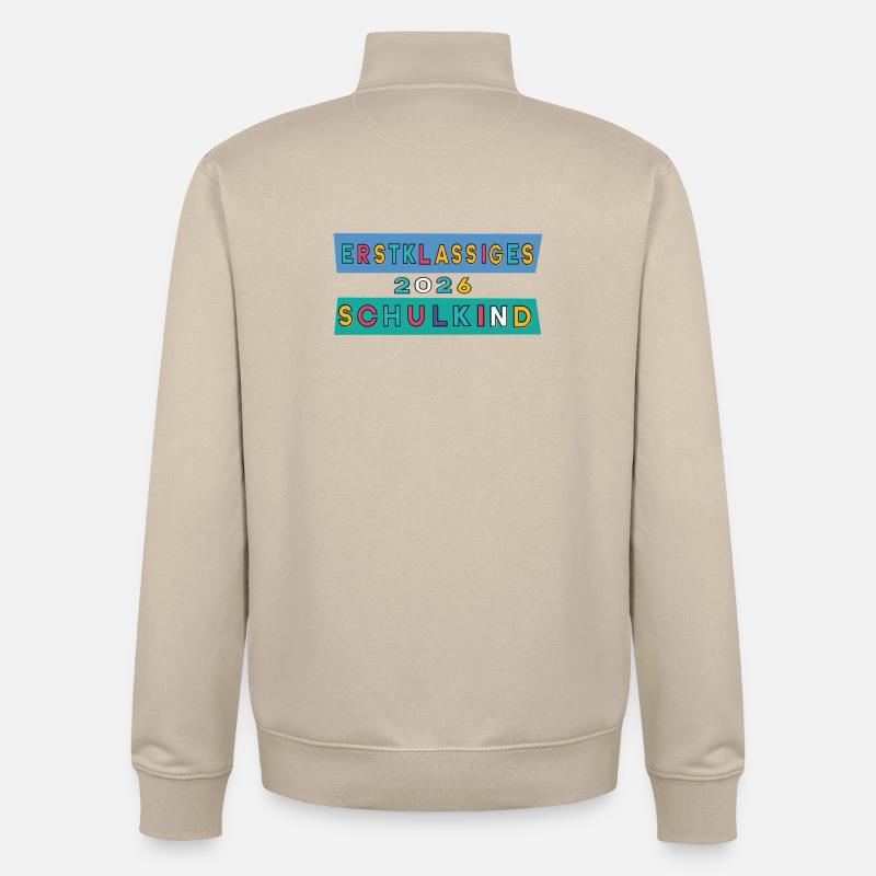 Élève de première classe 2026 - Sweat zippé unisexe en coton bio Stanley/Stella - beige crème