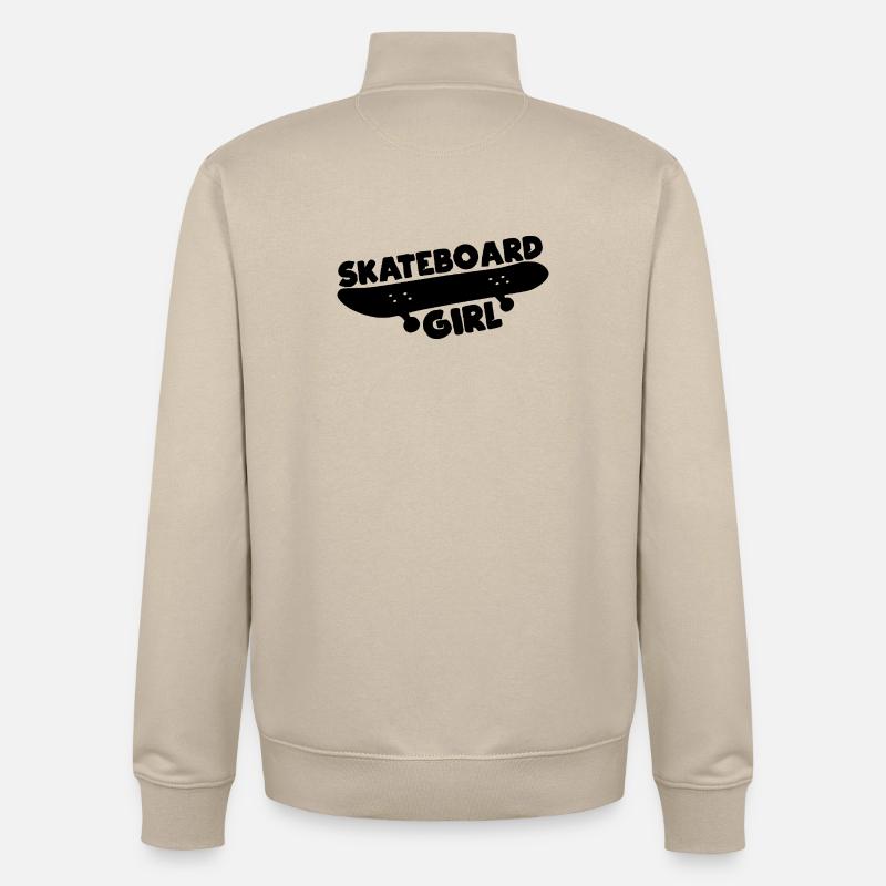 Skateboarder - Unisex Organic Zip Sweatshirt by Stanley/Stella - desert dust