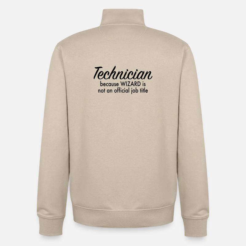 technician - Unisex Organic Zip Sweatshirt by Stanley/Stella - desert dust