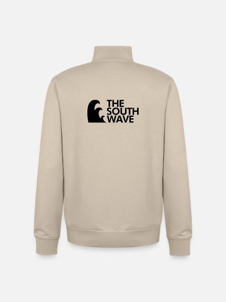The south wave - Unisex Organic Zip Sweatshirt von Stanley/Stella - Cremebeige