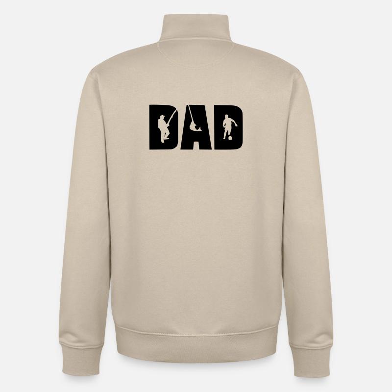 DAD - Sweat zippé unisexe en coton bio Stanley/Stella - beige crème
