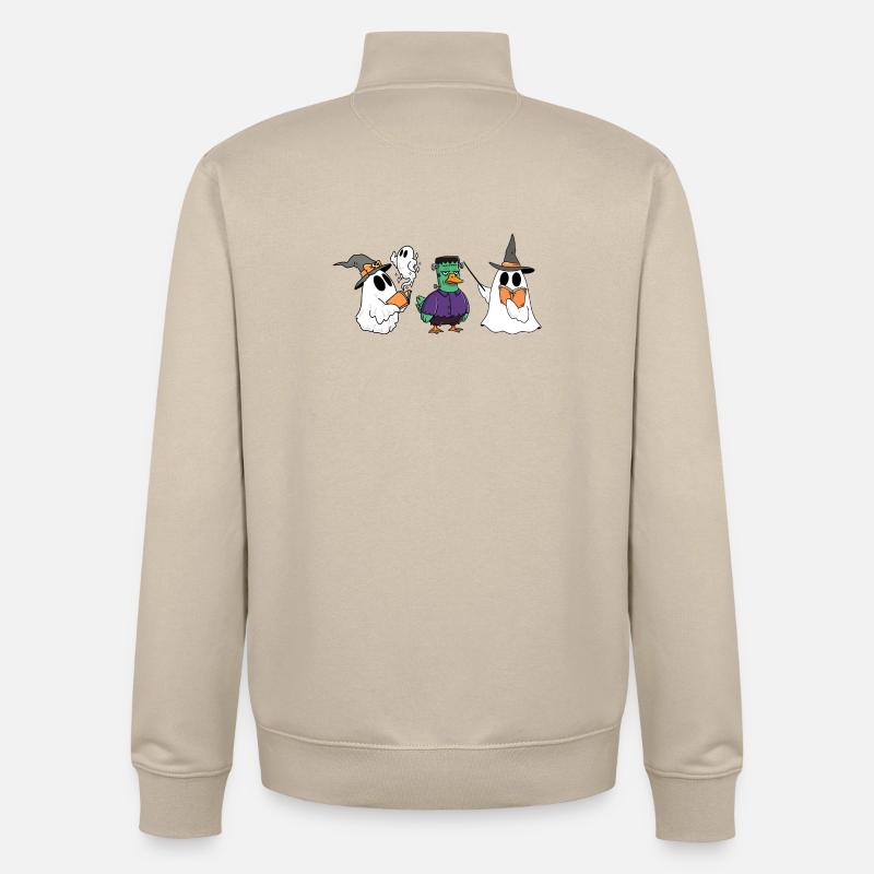 FOOL_MAGIC - Unisex Organic Zip Sweatshirt von Stanley/Stella - Cremebeige