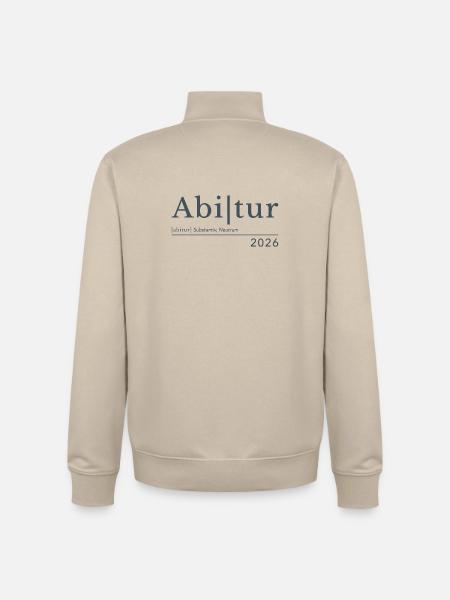 Abitur 2026 - Unisex Organic Zip Sweatshirt von Stanley/Stella - Cremebeige
