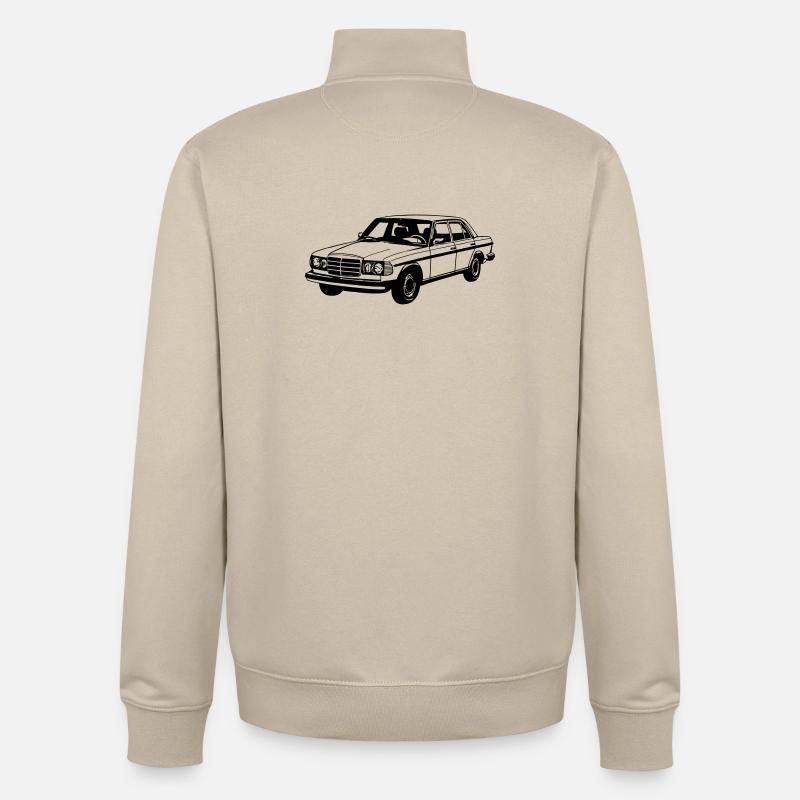 MB W123 , Youngtimer / Oldtimer ... (25) - Sweat zippé unisexe en coton bio Stanley/Stella - beige crème