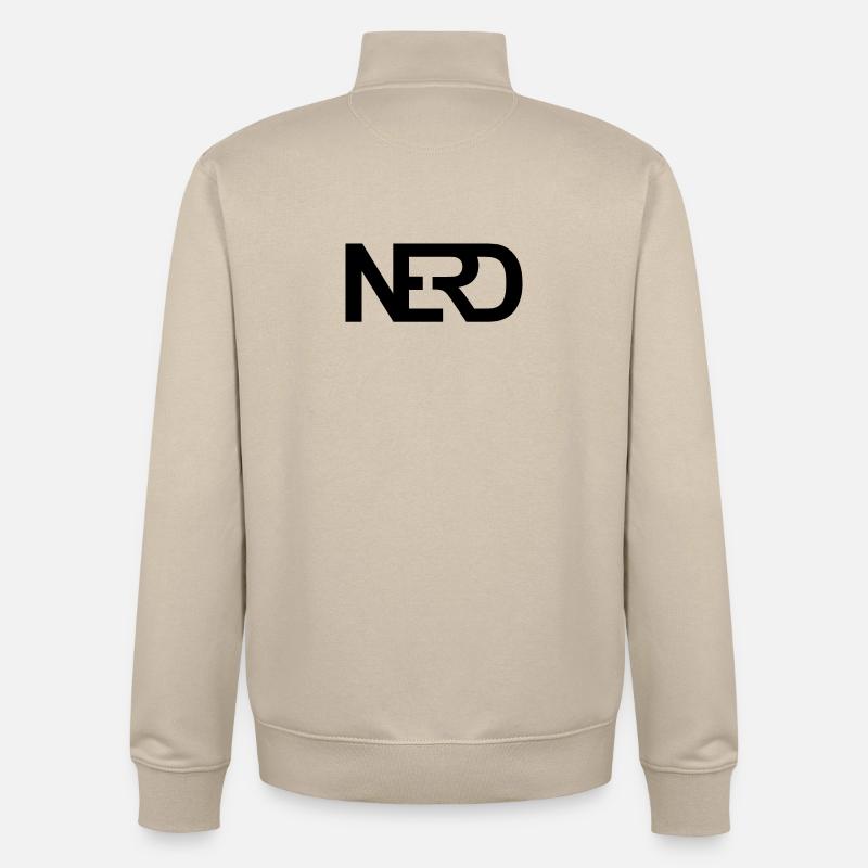 Nerd - Sweat zippé unisexe en coton bio Stanley/Stella - beige crème