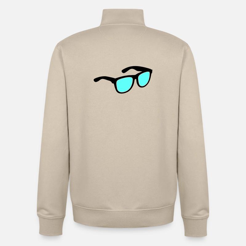 Lunettes Lunettes de soleil - Sweat zippé unisexe en coton bio Stanley/Stella - beige crème