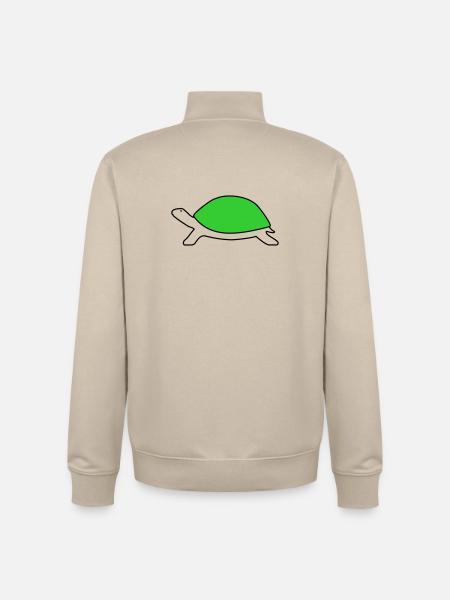 Turtle - Unisex Organic Zip Sweatshirt by Stanley/Stella - desert dust
