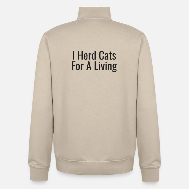 Chef de projet - Sweat zippé unisexe en coton bio Stanley/Stella - beige crème