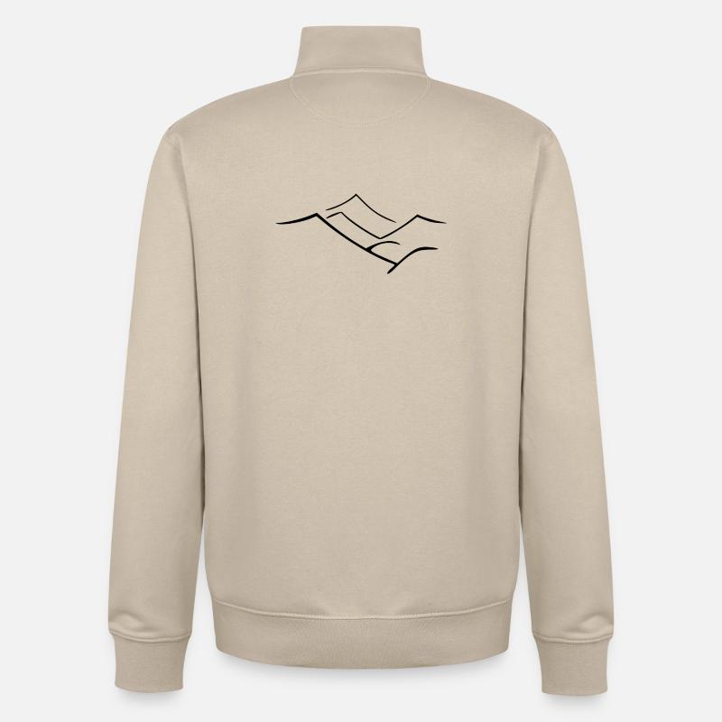 Dune - Sweat zippé unisexe en coton bio Stanley/Stella - beige crème