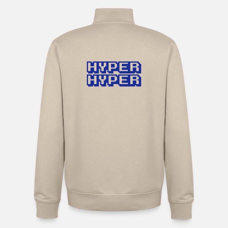 HYPER HYPER - Sweat zippé unisexe en coton bio Stanley/Stella - beige crème