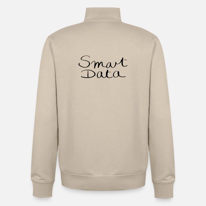 smart data - Unisex Organic Zip Sweatshirt by Stanley/Stella - desert dust
