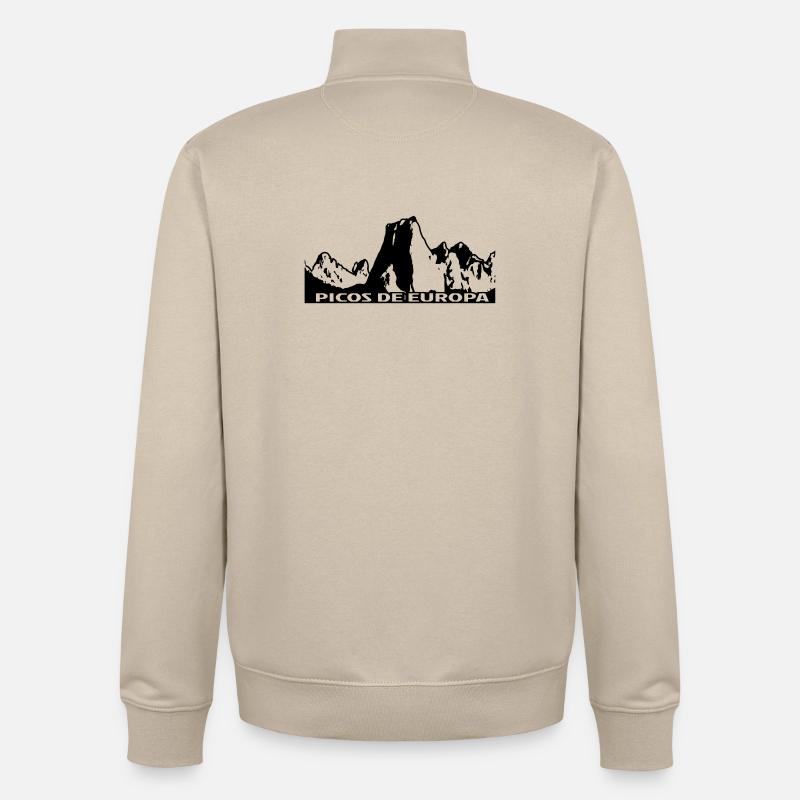 PICOS DE EUROPA - Unisex Organic Zip Sweatshirt by Stanley/Stella - desert dust