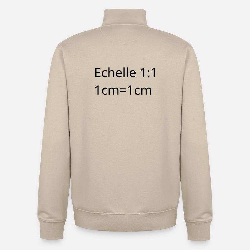Architecte, architecte d'intérieur, maître d'oeuvr - Sweat zippé unisexe en coton bio Stanley/Stella - beige crème
