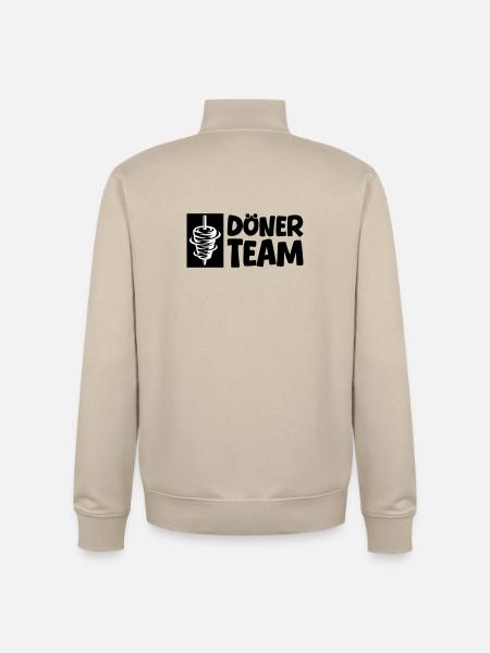 Döner Team - Unisex Organic Zip Sweatshirt von Stanley/Stella - Cremebeige