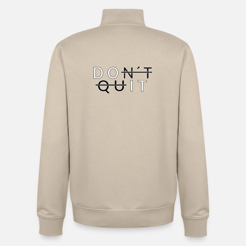 Don´t Quit _Do It - Unisex Organic Zip Sweatshirt von Stanley/Stella - Cremebeige