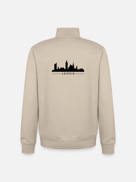 Leipzig Skyline - Unisex Organic Zip Sweatshirt von Stanley/Stella - Cremebeige