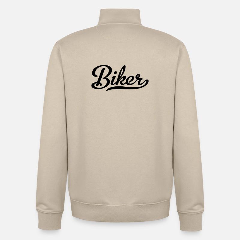 2541614 112658633 bikers - Unisex Organic Zip Sweatshirt by Stanley/Stella - desert dust