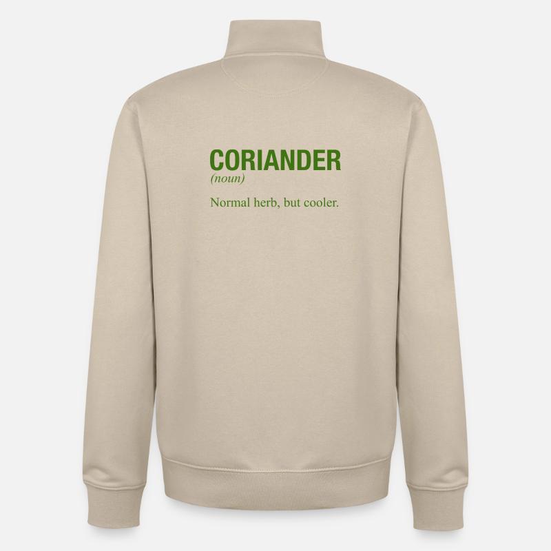 CORIANDER - Unisex Organic Zip Sweatshirt von Stanley/Stella - Cremebeige