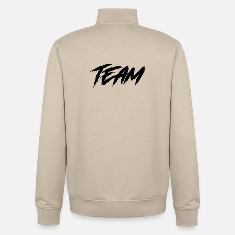 Team - Unisex Organic Zip Sweatshirt von Stanley/Stella - Cremebeige
