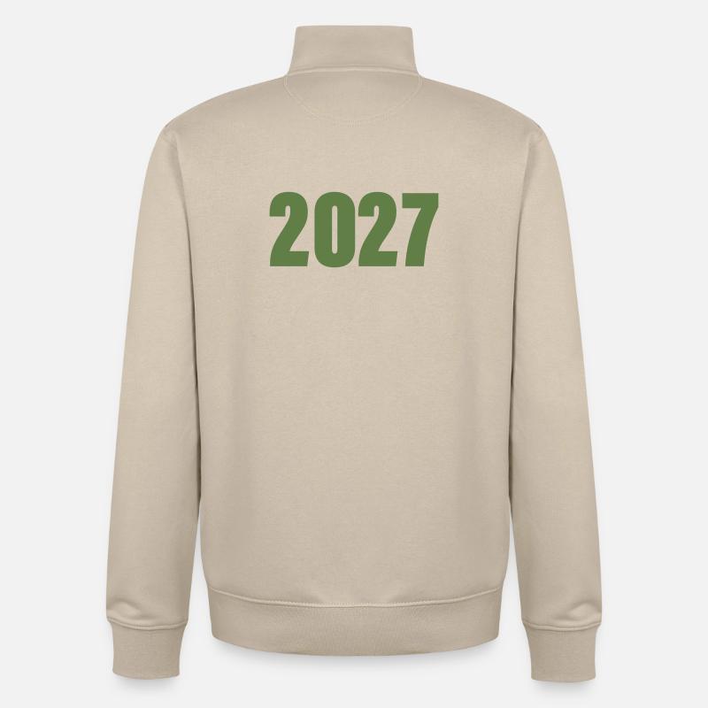 2027 - Sweat zippé unisexe en coton bio Stanley/Stella - beige crème