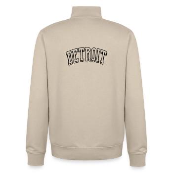 Chemise de Détroit - Sweat zippé unisexe en coton bio Stanley/Stella - beige crème - Dos - AI Model Male 185 dark (185cm)