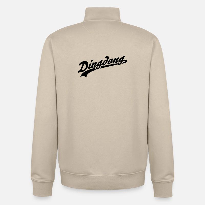 Dingdong - Sweat zippé unisexe en coton bio Stanley/Stella - beige crème