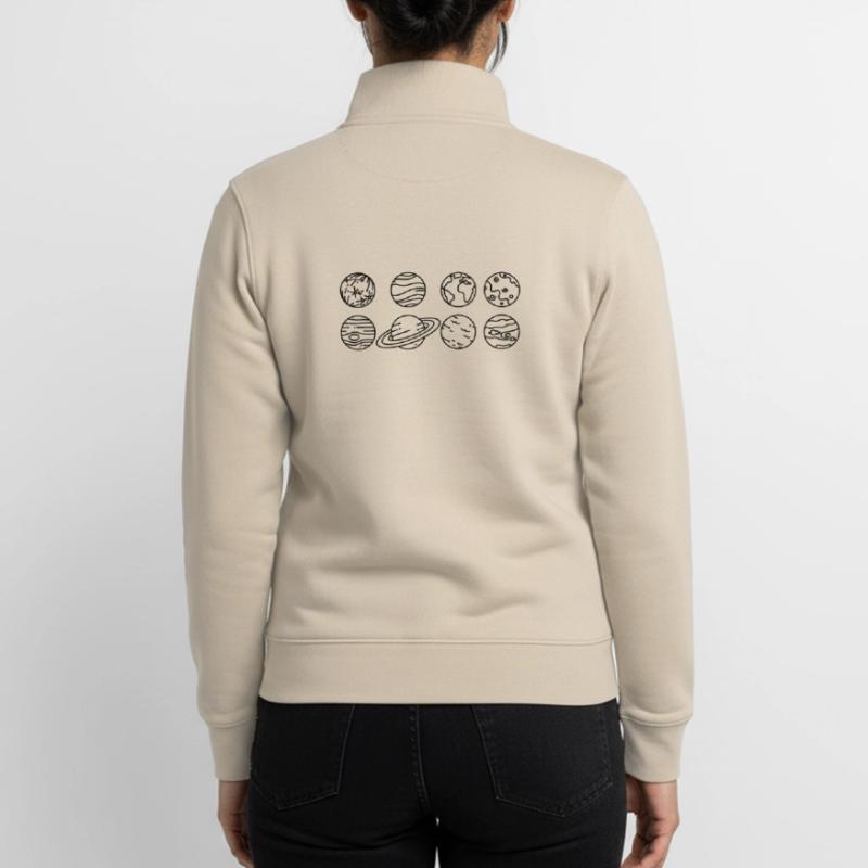 Solar System Planets – Solar System Space Unisex Organic Zip Sweatshirt by Stanley/Stella