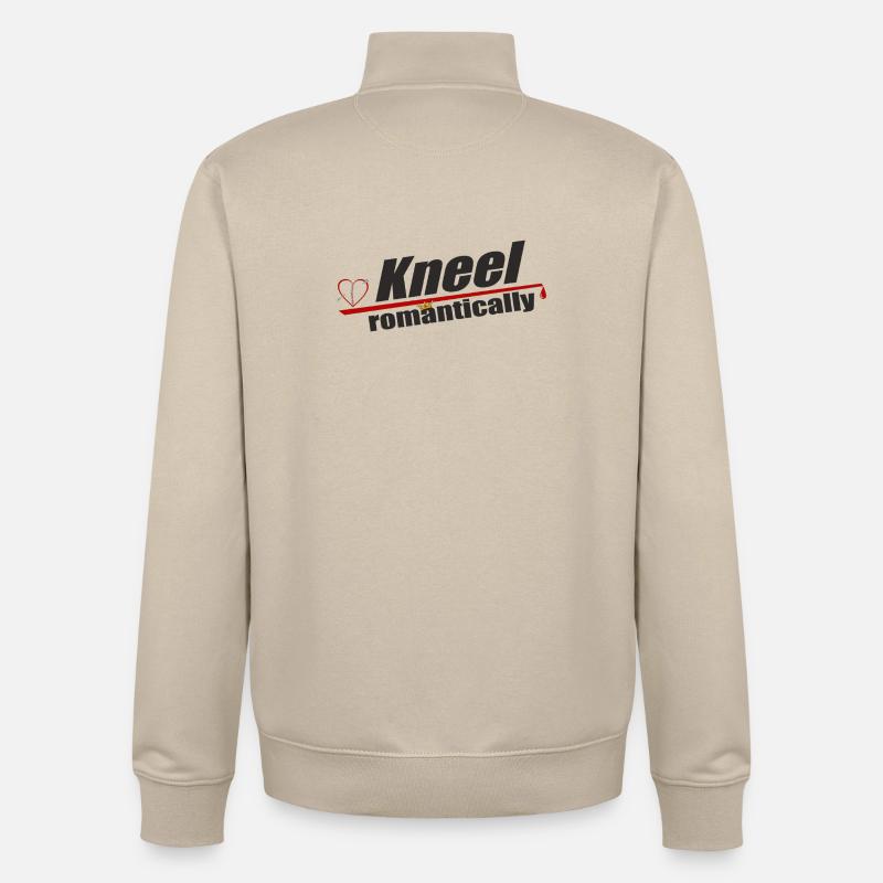 Édition Moineau de la Saint-Valentin - Sweat zippé unisexe en coton bio Stanley/Stella - beige crème