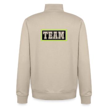 Équipe - Sweat zippé unisexe en coton bio Stanley/Stella - beige crème - Dos - AI Model Male 185 dark (185cm)