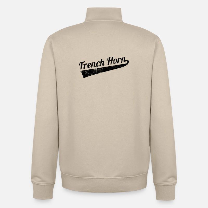 Clairon - Sweat zippé unisexe en coton bio Stanley/Stella - beige crème