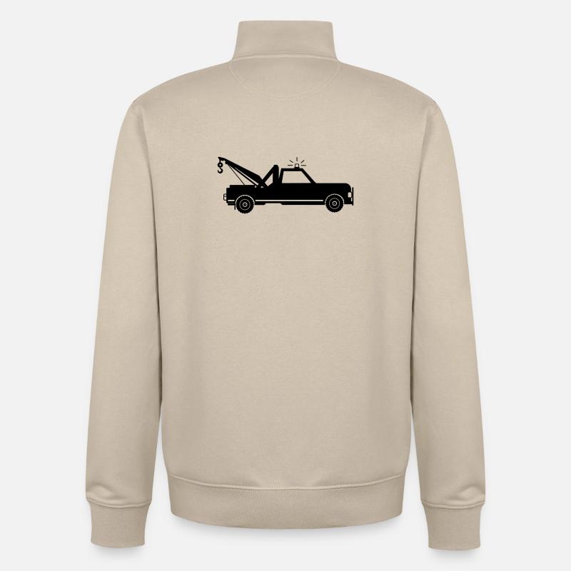 Abschleppwagen - Unisex Organic Zip Sweatshirt von Stanley/Stella - Cremebeige