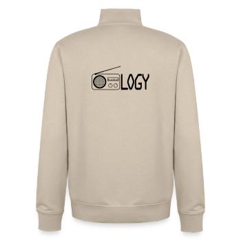 Radiology - Unisex Organic Zip Sweatshirt von Stanley/Stella - Cremebeige - Hinten - AI Model Male 185 dark (185cm)