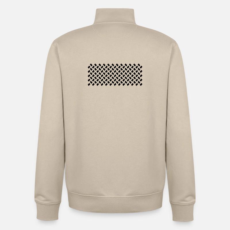 Échantillons de modules en répétition - Sweat zippé unisexe en coton bio Stanley/Stella - beige crème