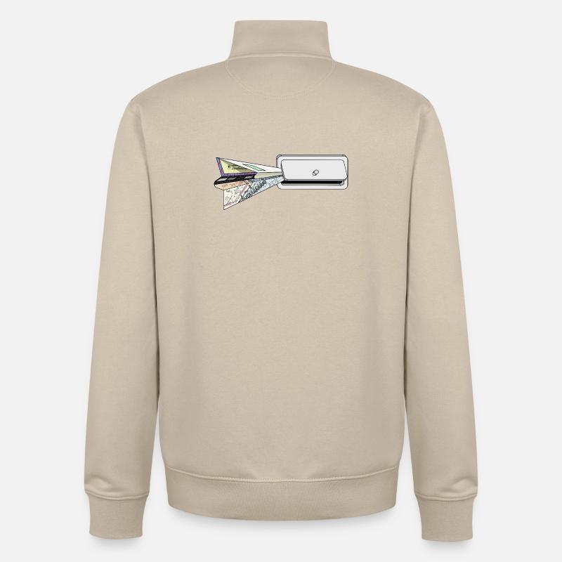 PLAN - Unisex Organic Zip Sweatshirt von Stanley/Stella - Cremebeige