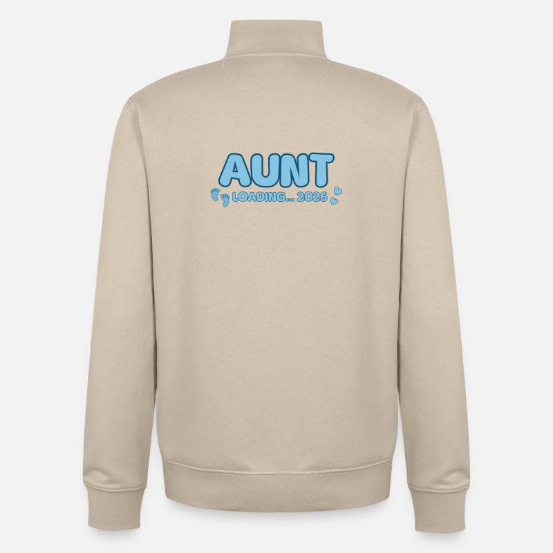 Tante Loading 2026 - Sweat zippé unisexe en coton bio Stanley/Stella - beige crème