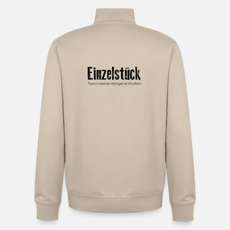 Single piece: may contain small defects - Unisex Organic Zip Sweatshirt by Stanley/Stella - desert dust