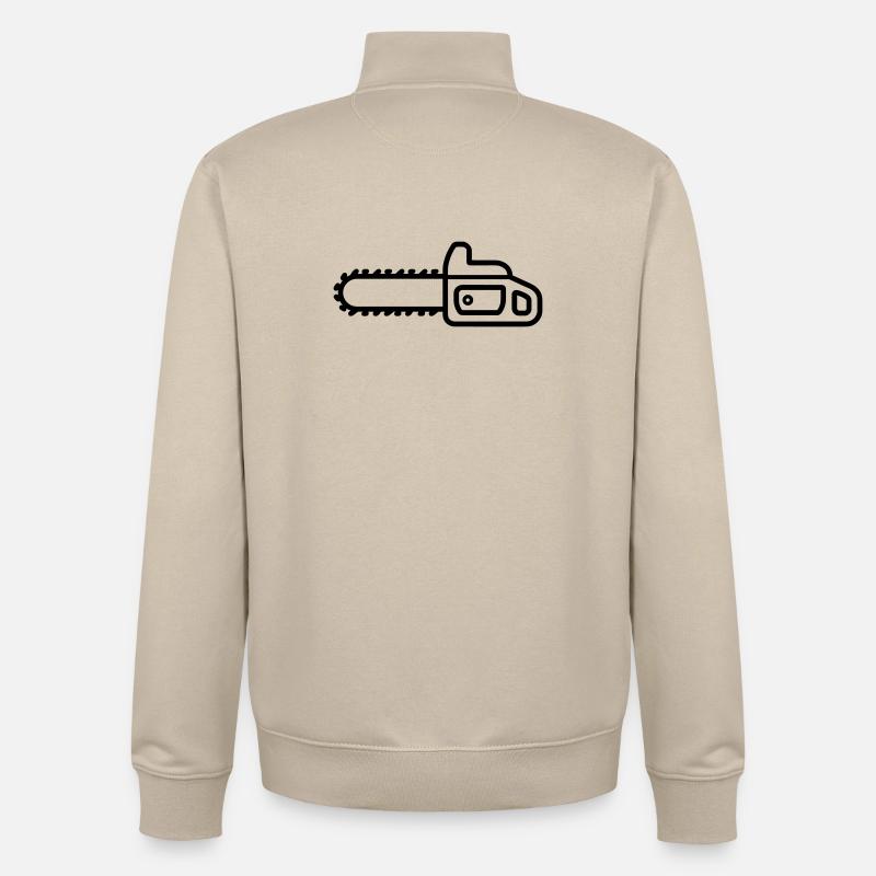 tronçonneuse - Sweat zippé unisexe en coton bio Stanley/Stella - beige crème