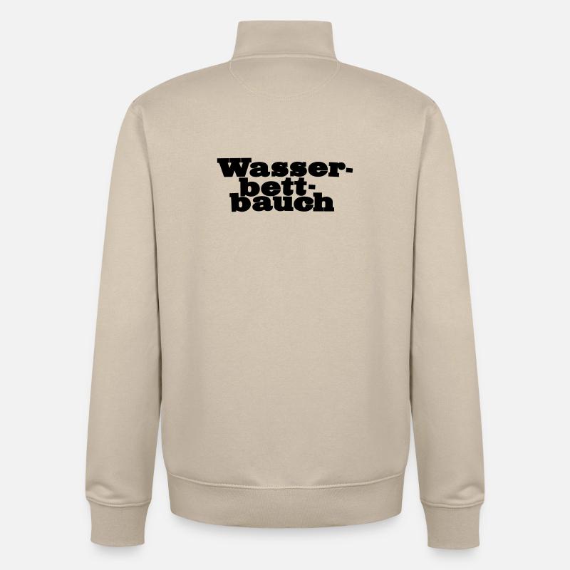 Ventre de lit d’eau - Sweat zippé unisexe en coton bio Stanley/Stella - beige crème
